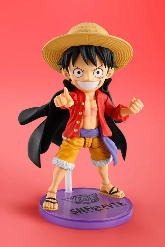 One Piece World Collactable Figures x S.H. Figuarts Actionfigur Monkey D. Ruffy 8 cm - Smalltinytoystore