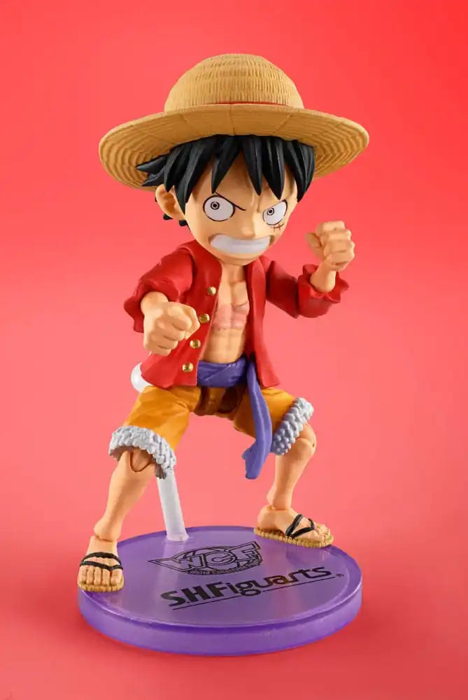 One Piece World Collactable Figures x S.H. Figuarts Actionfigur Monkey D. Ruffy 8 cm - Smalltinytoystore