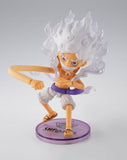 One Piece World Collactable Figures x S.H. Figuarts Actionfigur Monkey D. Ruffy Gear 5 8 cm - Smalltinytoystore