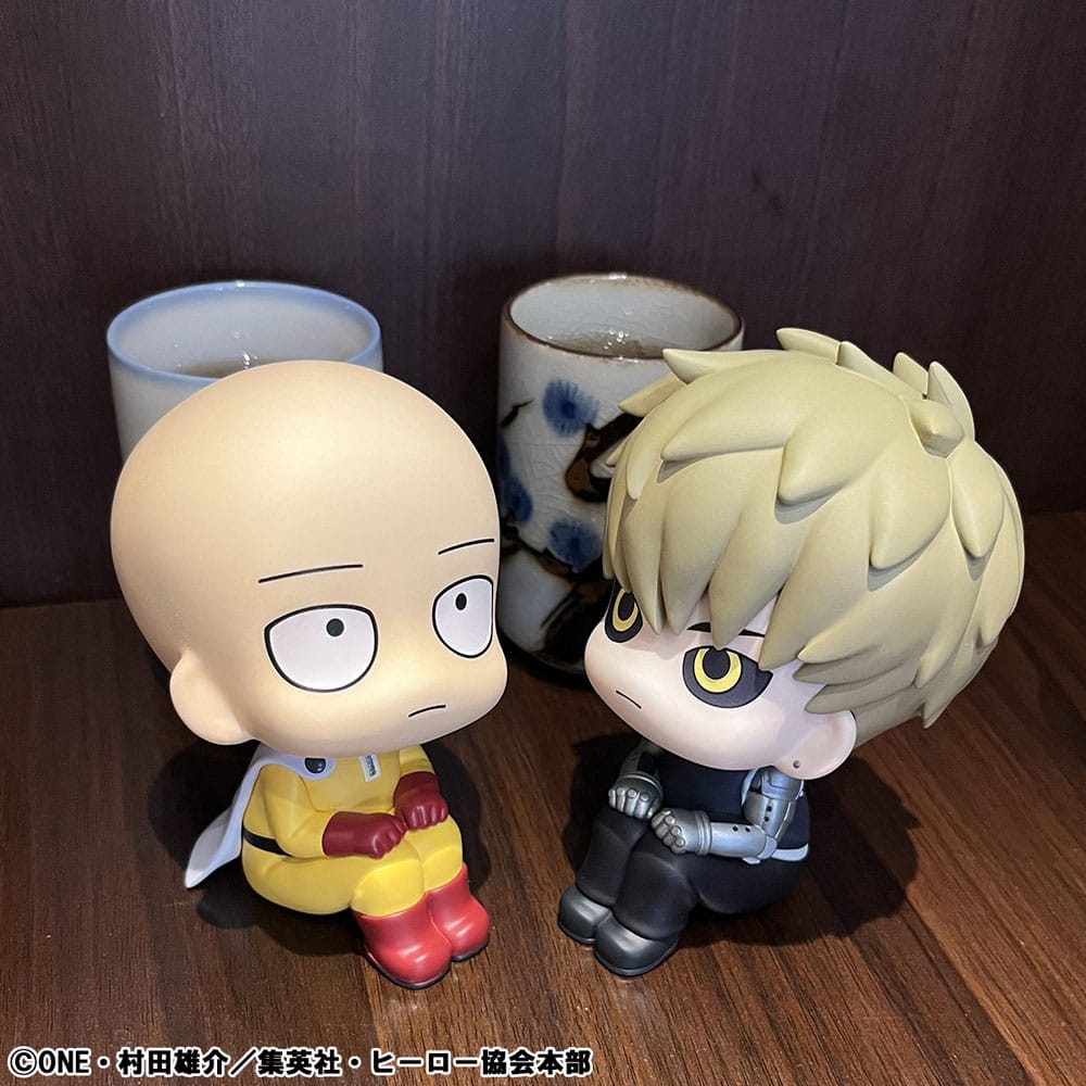 One Punch Man Look Up PVC Statue Saitama & Genos 11 cm (with gift) - Smalltinytoystore