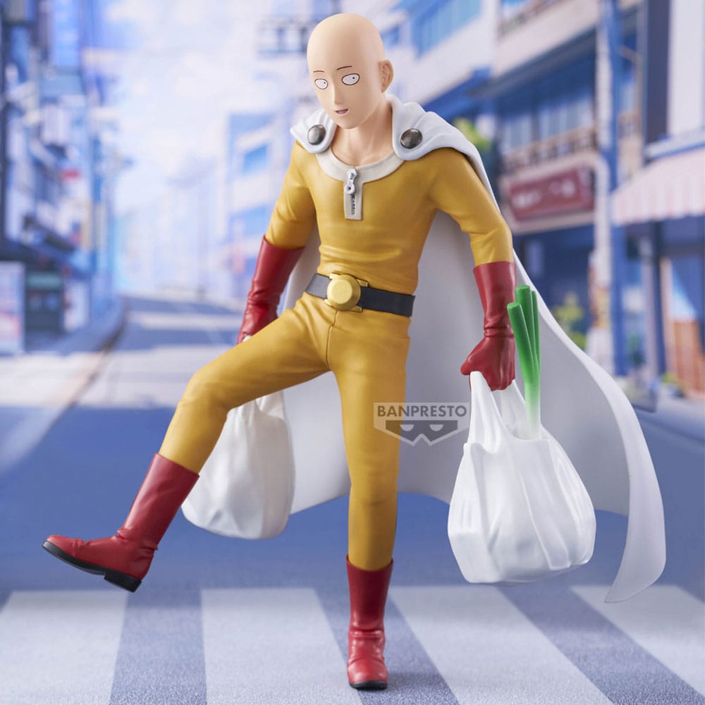 One-Punch Man PVC Statue One Punch Life Saitama 20 cm - Smalltinytoystore