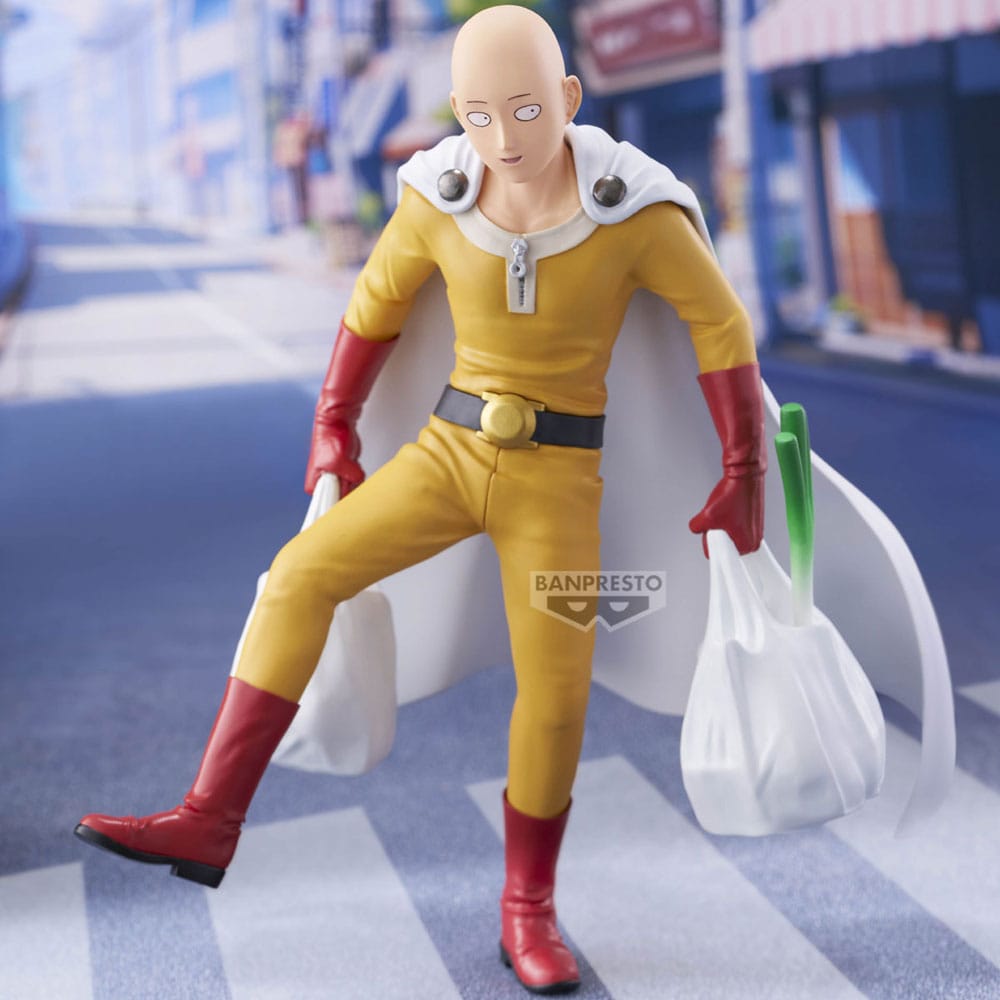 One-Punch Man PVC Statue One Punch Life Saitama 20 cm - Smalltinytoystore
