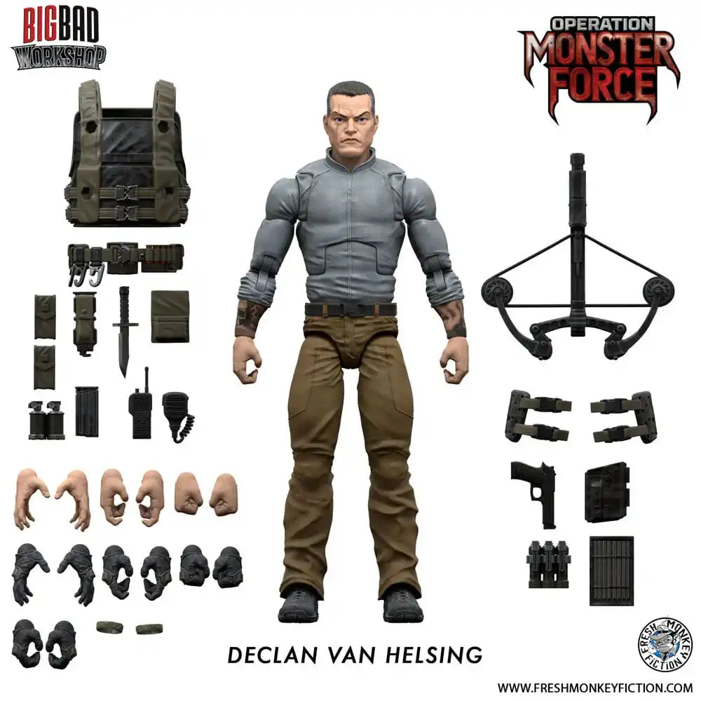 Operation: Monster Force Actionfigur 1/12 Declan Van Helsing 15 cm - Smalltinytoystore