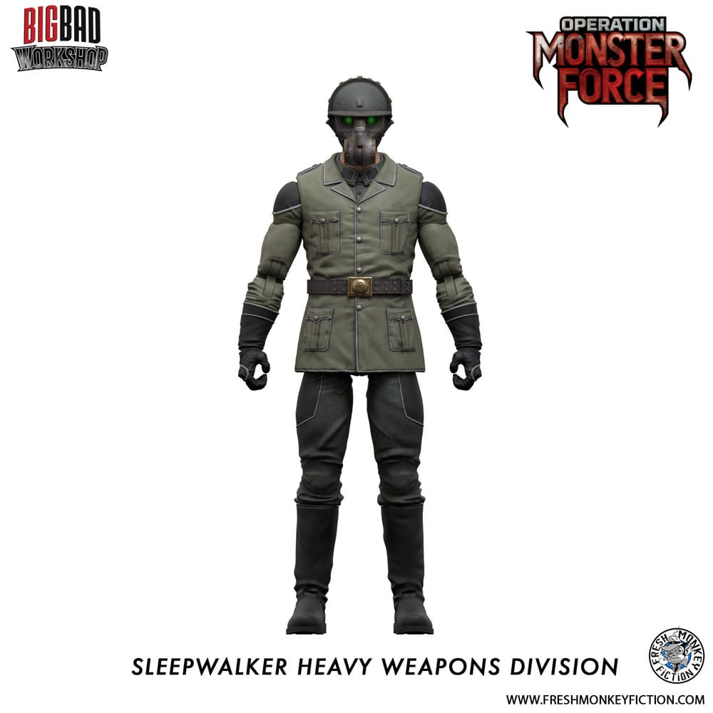 Operation: Monster Force Actionfigur 1/12 Sleepwalker Heavy Weapons Division 15 cm - Smalltinytoystore