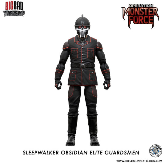 Operation: Monster Force Actionfigur 1/12 Sleepwalker Obsidian Elite Guardsmen 15 cm - Smalltinytoystore