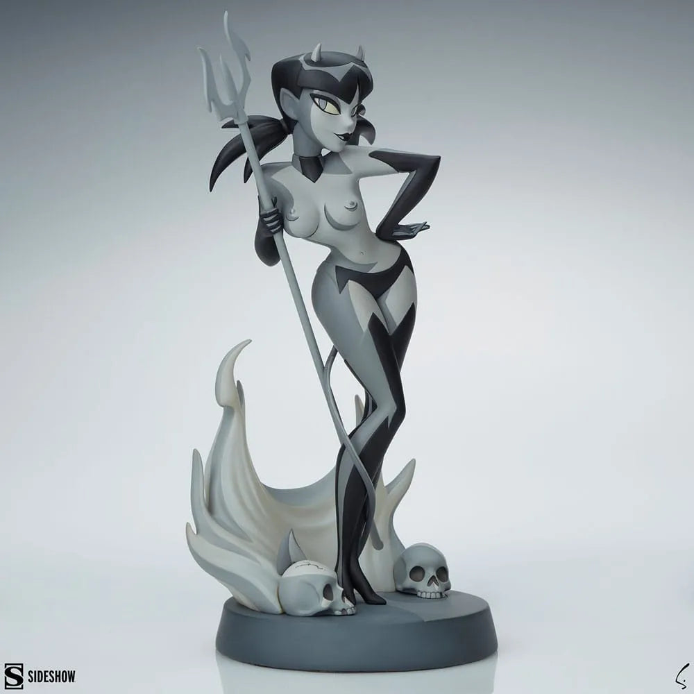 Original Artist Series Statue Devil Girl (Black and White Variant) 30 cm - Smalltinytoystore