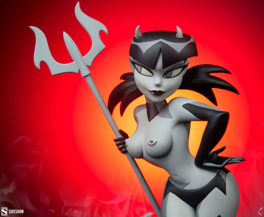 Original Artist Series Statue Devil Girl (Black and White Variant) 30 cm - Smalltinytoystore