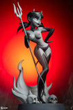Original Artist Series Statue Devil Girl (Black and White Variant) 30 cm - Smalltinytoystore