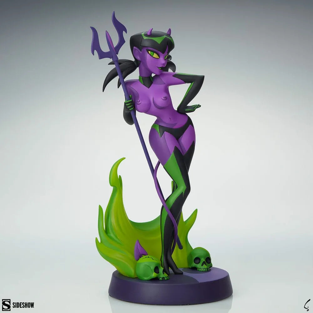 Original Artist Series Statue Devil Girl (Purple and Green Variant) 30 cm - Smalltinytoystore