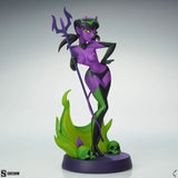 Original Artist Series Statue Devil Girl (Purple and Green Variant) 30 cm - Smalltinytoystore