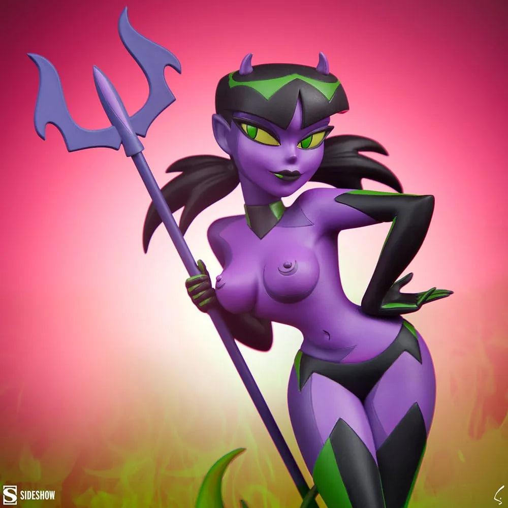 Original Artist Series Statue Devil Girl (Purple and Green Variant) 30 cm - Smalltinytoystore