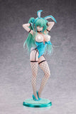 Original Character PVC Statue 1/4 Green Twin Tail Bunny-chan Fishnet Tights Ver. 43 cm - Smalltinytoystore