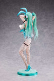 Original Character PVC Statue 1/4 Green Twin Tail Bunny-chan Fishnet Tights Ver. 43 cm - Smalltinytoystore