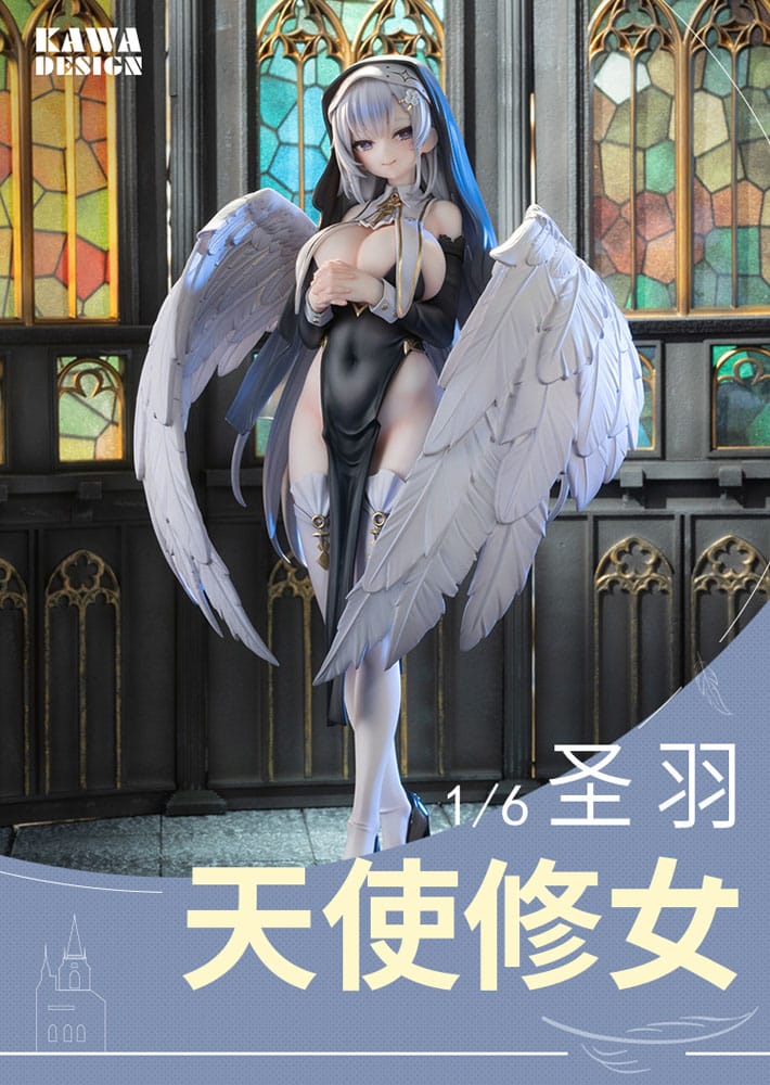 Original Character PVC Statue 1/6 Angel Sister Holy Wing Normal Edition 28 cm - Smalltinytoystore