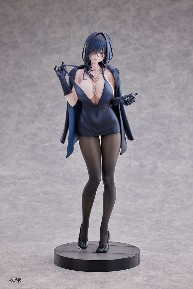 Original Character PVC Statue 1/6 Ishimi Yokoyama Black One-piece Dress Ver. illustration by Bara 28 cm - Smalltinytoystore