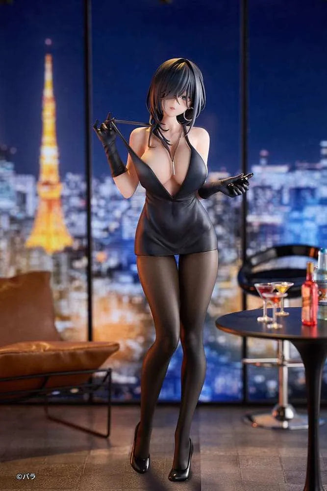 Original Character PVC Statue 1/6 Ishimi Yokoyama Black One-piece Dress Ver. illustration by Bara 28 cm - Smalltinytoystore