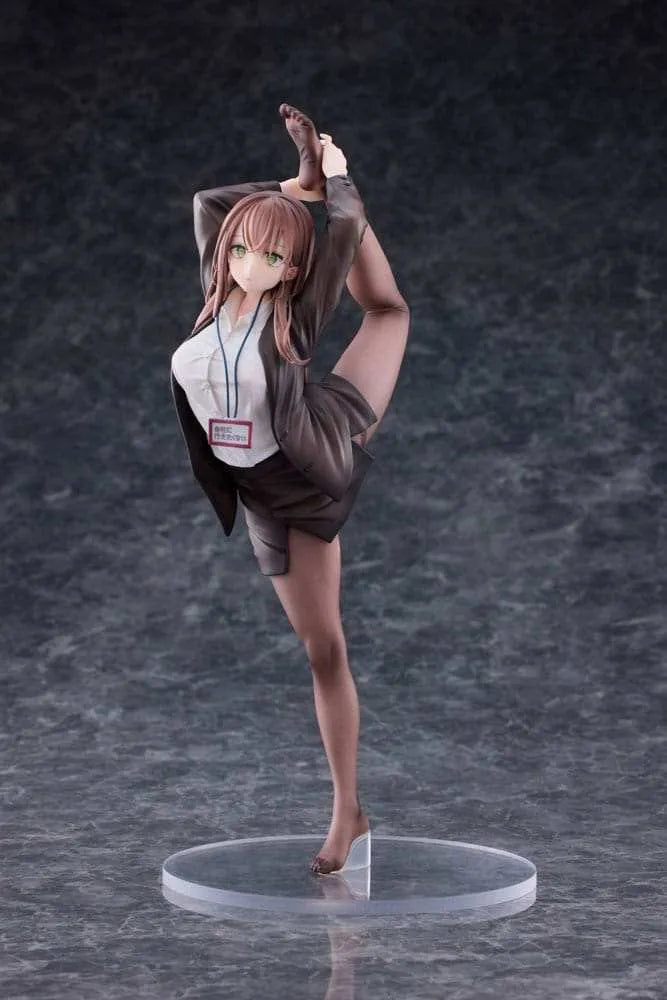 Original Character PVC Statue 1/6 OL-chan Who Doesn't Want to Go to Work White Ver. Deluxe Edition 26 cm - Smalltinytoystore