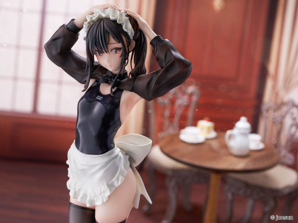 Original Character PVC Statue 1/6 Sakura Shiori Competition Swimsuit Maid 27 cm - Smalltinytoystore