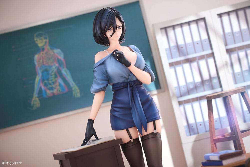 Original Character PVC Statue 1/6 Toutotsu ni Nugidasu Tennen Bijutsu Kyoushi Rumi Illustration by Keso Shirou 28 cm - Smalltinytoystore