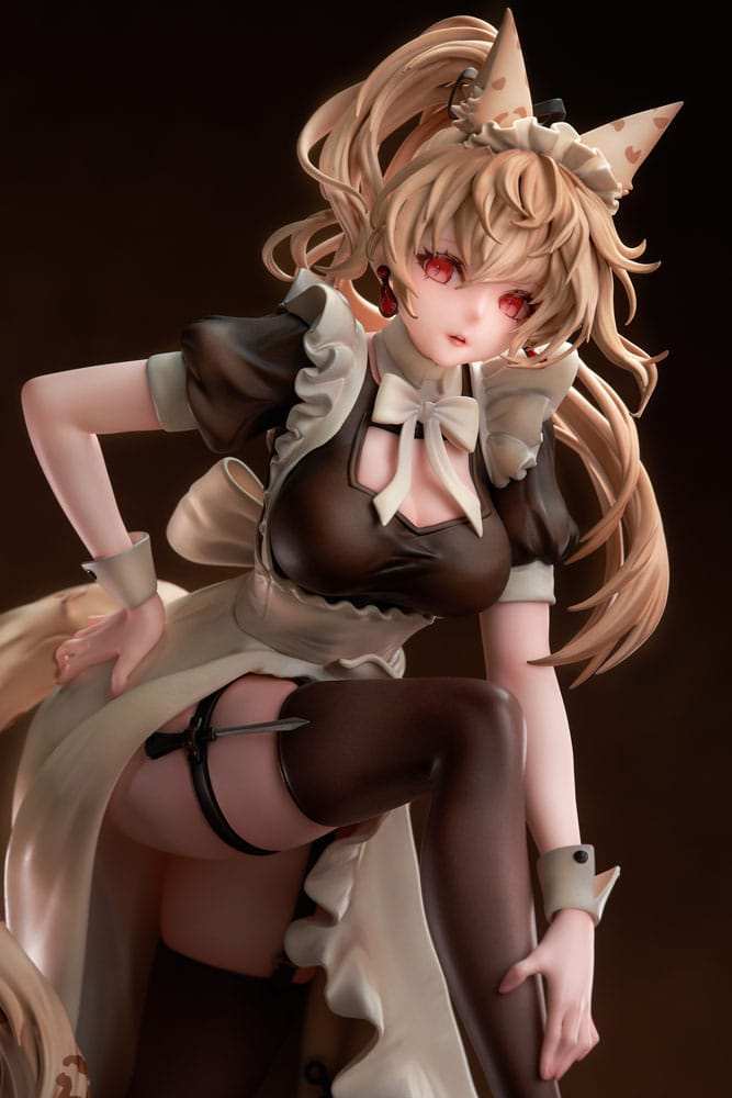 Original Character PVC Statue 1/7 Battle Maid Different Species Leopard Cat Maria Deluxe Edition 24 cm - Smalltinytoystore
