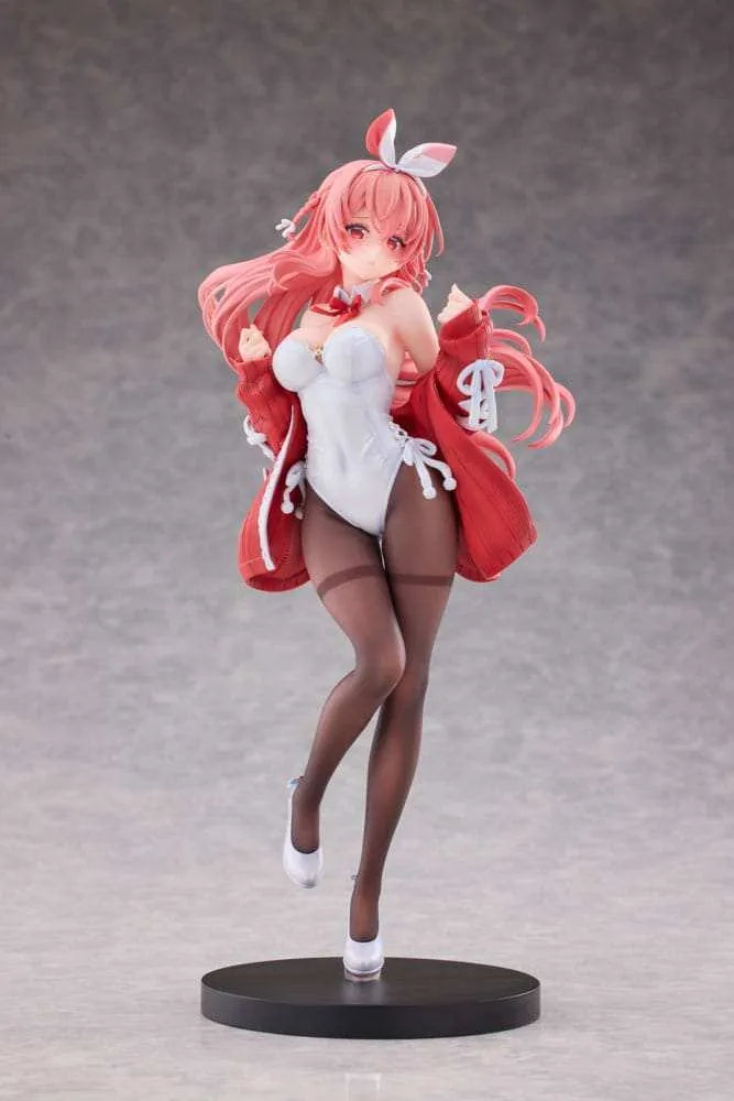 Original Character PVC Statue 1/7 White Rabbit Illustrated by Rosuuri Deluxe Version 24 cm - Smalltinytoystore