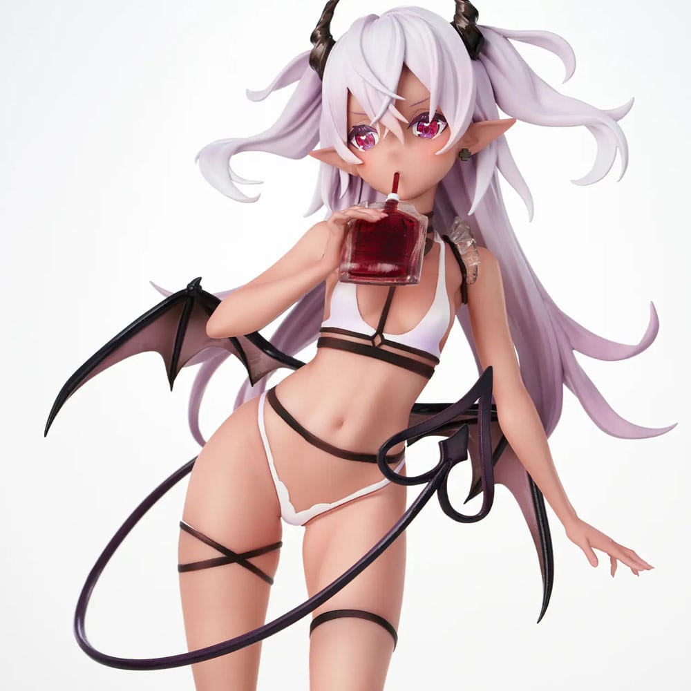 Original Character PVC Statue Dusky-Skinned Vampire Yoru-chan Illustration by Yukimiya Yuge 28 cm - Smalltinytoystore