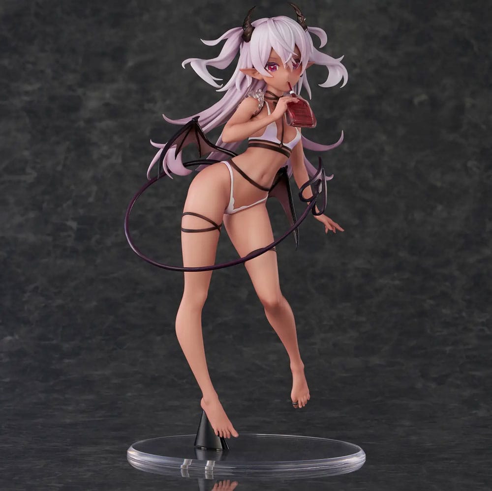 Original Character PVC Statue Dusky-Skinned Vampire Yoru-chan Illustration by Yukimiya Yuge 28 cm - Smalltinytoystore
