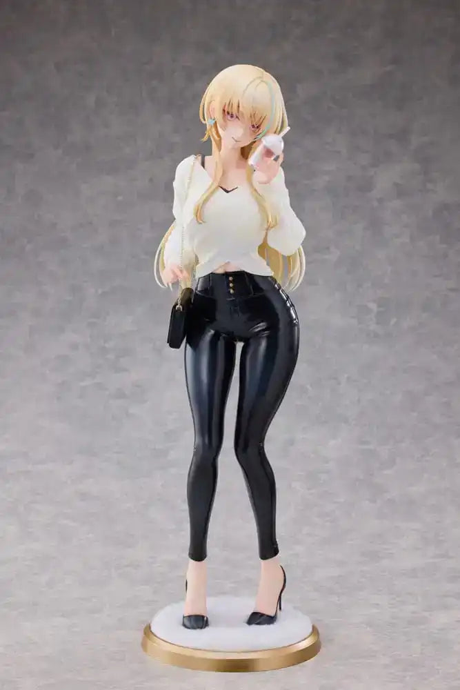 Original Character Statue 1/4 Aoi Koigakubo Illustrated by Fujiko Leather Pants Deluxe Edition 42 cm - Smalltinytoystore