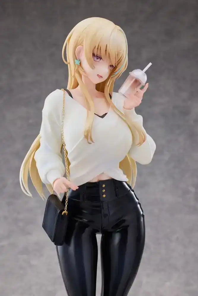Original Character Statue 1/4 Aoi Koigakubo Illustrated by Fujiko Leather Pants Deluxe Edition 42 cm - Smalltinytoystore