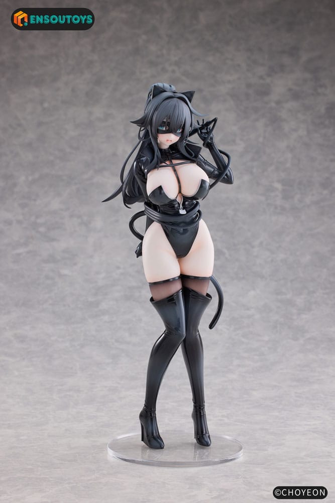 Original Character Statue 1/6 Cat Woman Happy-chan 27 cm - Smalltinytoystore