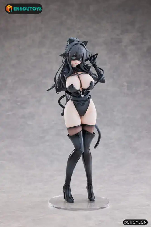Original Character Statue 1/6 Cat Woman Happy-chan 27 cm - Smalltinytoystore