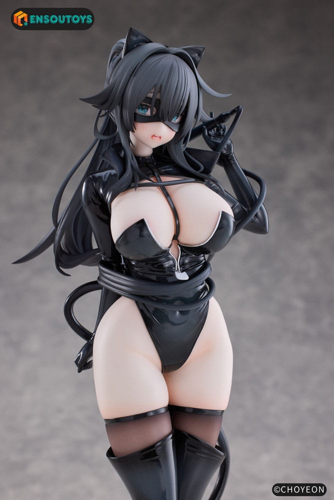 Original Character Statue 1/6 Cat Woman Happy-chan 27 cm - Smalltinytoystore