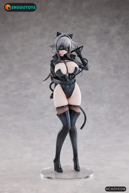 Original Character Statue 1/6 Cat Woman Happy-chan Different Color Edition 27 cm - Smalltinytoystore