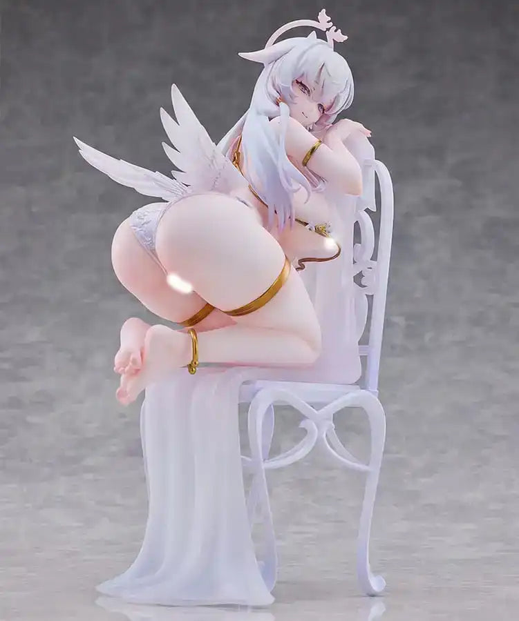 Original Character Statue 1/6 Pure White Angel-chan 27 cm - Smalltinytoystore