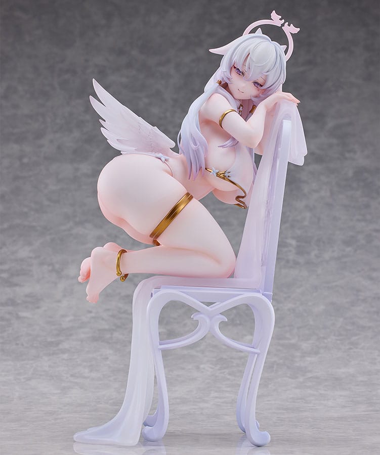 Original Character Statue 1/6 Pure White Angel-chan 27 cm - Smalltinytoystore