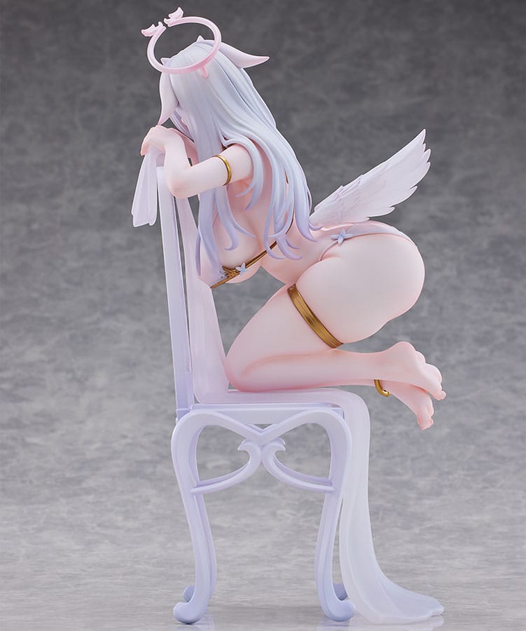 Original Character Statue 1/6 Pure White Angel-chan 27 cm - Smalltinytoystore