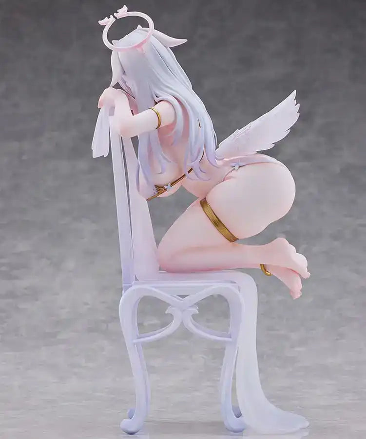 Original Character Statue 1/6 Pure White Angel-chan 27 cm - Smalltinytoystore