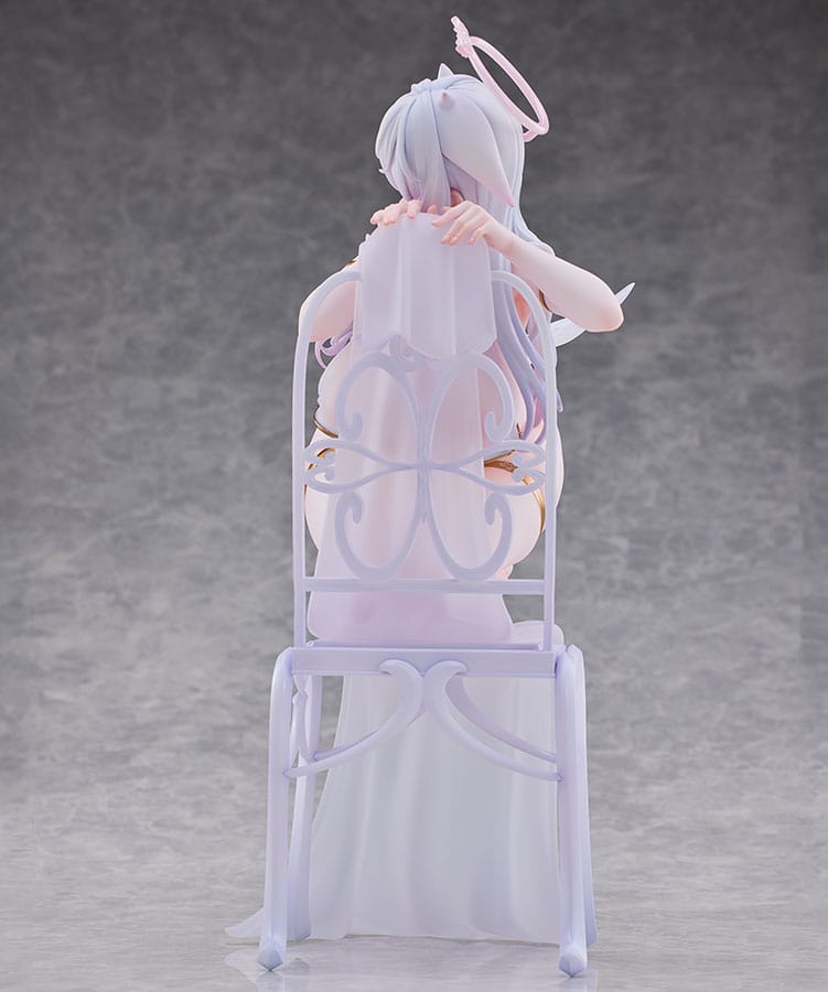 Original Character Statue 1/6 Pure White Angel-chan 27 cm - Smalltinytoystore