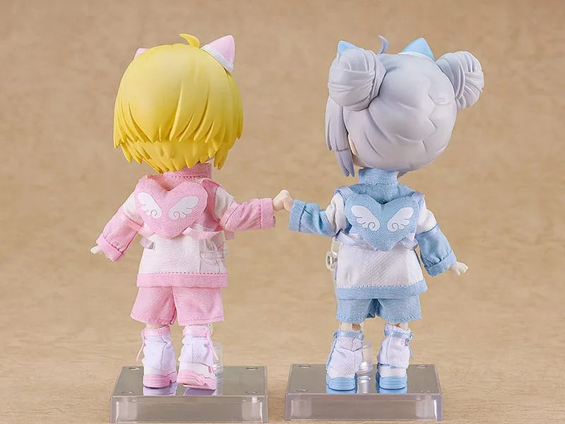Original Character Zubehör-Set für Nendoroid Doll Actionfiguren Outfit Set: Subculture Fashion Tracksuit (Blue) - Smalltinytoystore