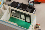 Original Illustration Paper Model Kit 1/64 Gas Station 11 cm (re-run) - Smalltinytoystore