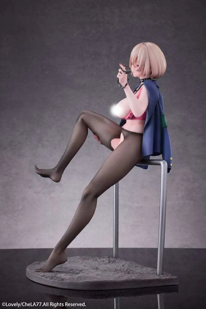 Original Illustration PVC Statue 1/6 Naughty Police Woman Illustration by CheLA77 DX Edition 24 cm - Smalltinytoystore