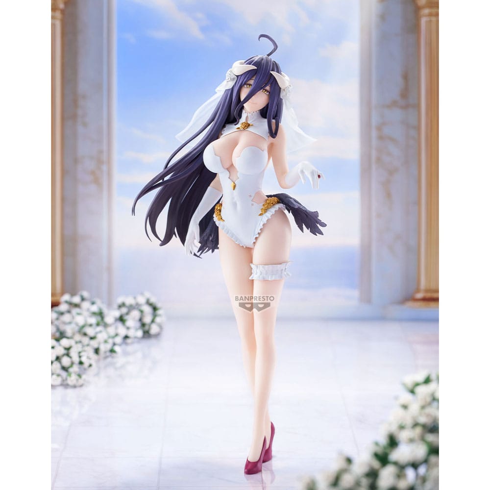 Overlord Glitter&Glamours PVC Statue Albedo Wedding Ver. 27 cm - Smalltinytoystore