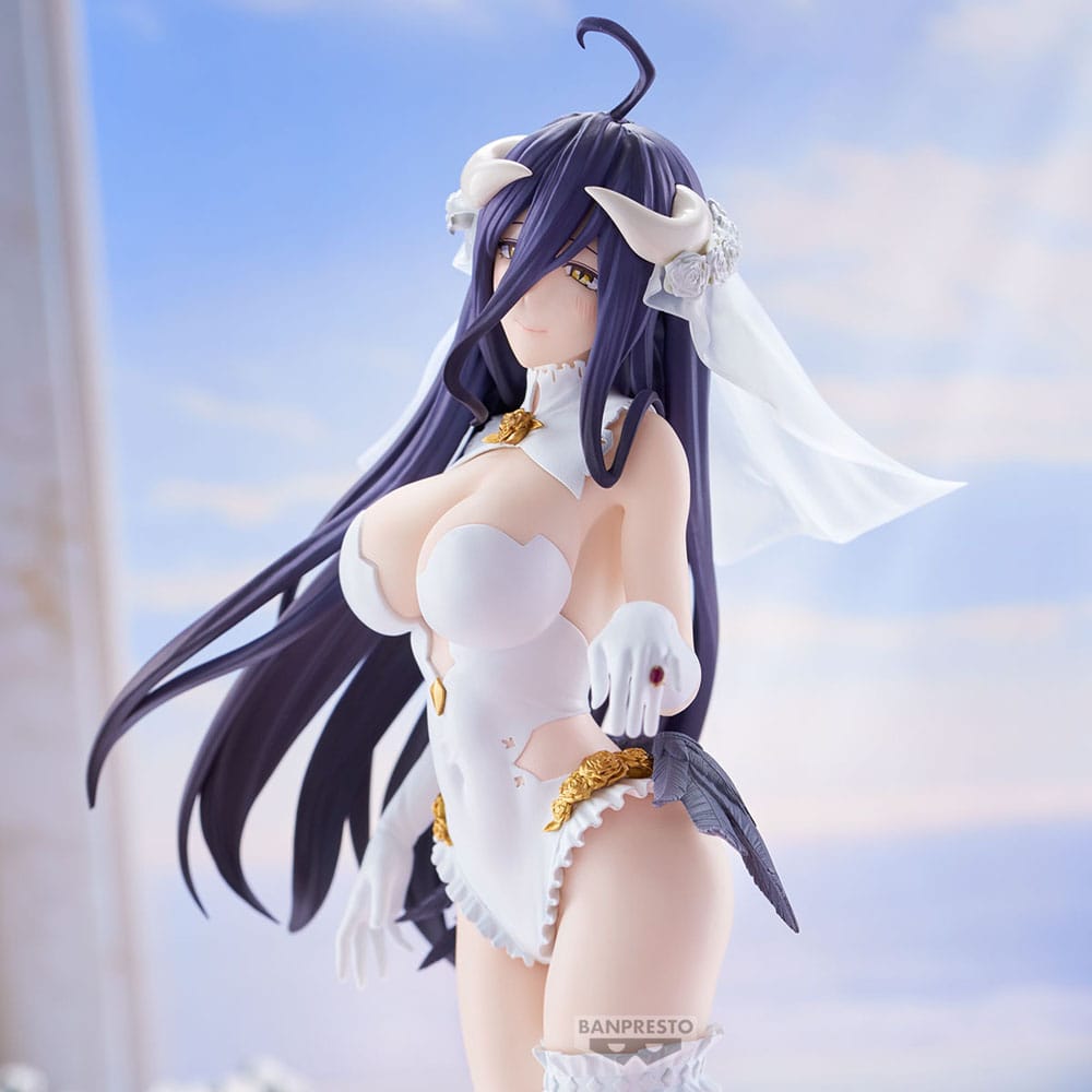 Overlord Glitter&Glamours PVC Statue Albedo Wedding Ver. 27 cm - Smalltinytoystore