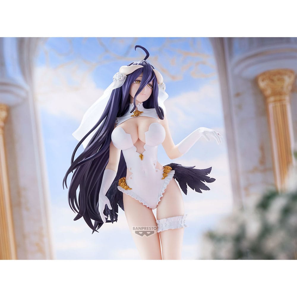 Overlord Glitter&Glamours PVC Statue Albedo Wedding Ver. 27 cm - Smalltinytoystore