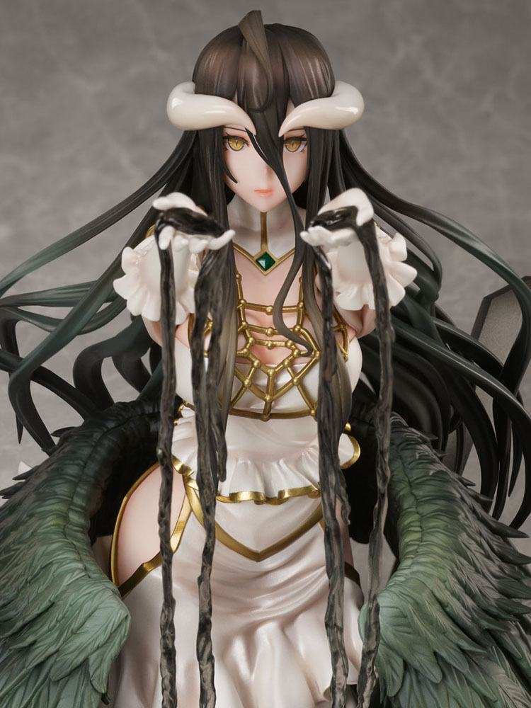 Overlord PVC Statue 1/7 Albedo White Dress Ver. 17 cm - Smalltinytoystore