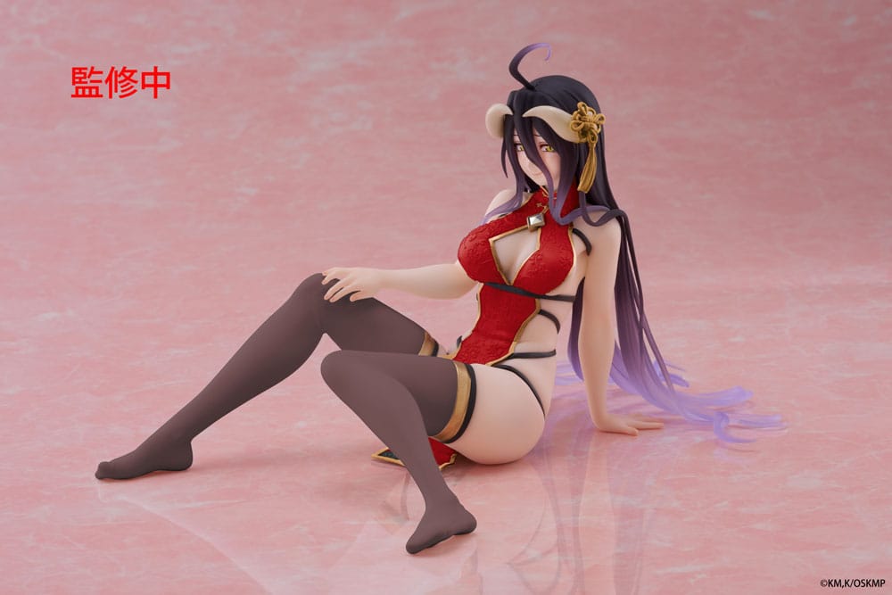 Overlord PVC Statue Desktop Cute Figure Albedo Chinese Dress Ver. Renewal 13 cm - Smalltinytoystore