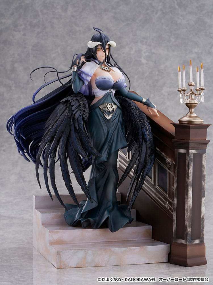 Overlord SHIBUYA SCRAMBLE FIGURE PVC Statue 1/7 Albedo Jet Black Dress Ver. 28 cm - Smalltinytoystore