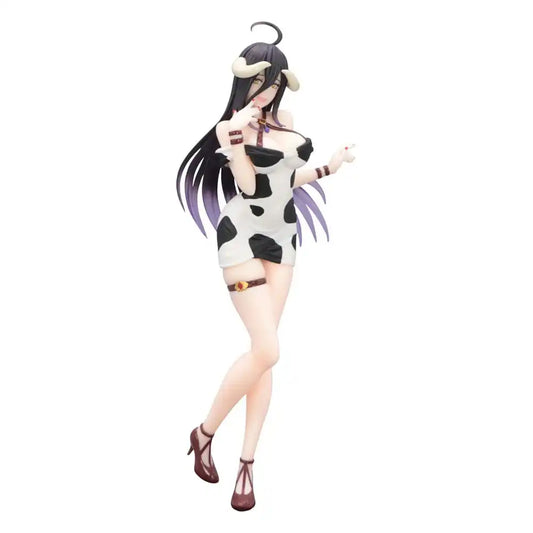 Overlord Trio-Try-iT PVC Statue Albedo Mini Dress Cow Pattern Ver. 21 cm - Smalltinytoystore