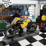 Pantasy Original Bauset Motorcycle Restaurant - Smalltinytoystore