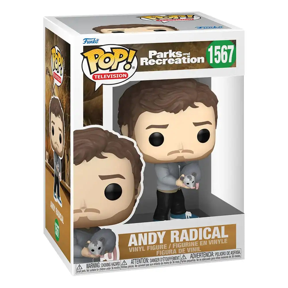 Parks and Recreation 15th Anniversary POP! TV Vinyl Figur Andy Radical 9 cm - Smalltinytoystore
